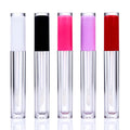 Wholesale Eyeliner Mascara Empty Round Lipstick Container clear 3.5ml Plastic Lip Gloss Tube