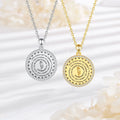 Merryshine 925 Sterling Silver Faith Amulet Gift Christian Prayer Necklace Jewelry Jesus Medallion Bible Verse Pendant Necklace