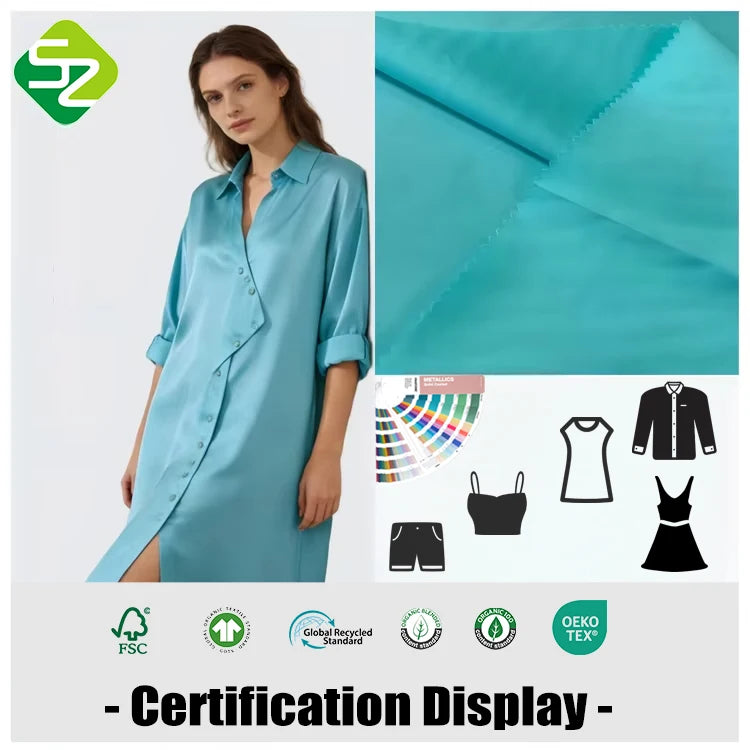 Certified 100% Organic Cotton Woven Sateen Fabric Anti-Bacteria UV Protection Supersoft for Girls Costumes Skirts Upholstery