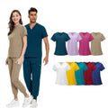 Double Layer Multi-functional Pocket Nurse Uniform Surgical Gown Anesthetist Surgeon Overalls Doctor Scrubs Uniform Set Suit