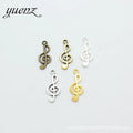 YuenZ Musical Note Charms Tibetan Silver Bronze Pendants Antique Charm Jewelry Making DIY Handmade Craft 25*10mm P201