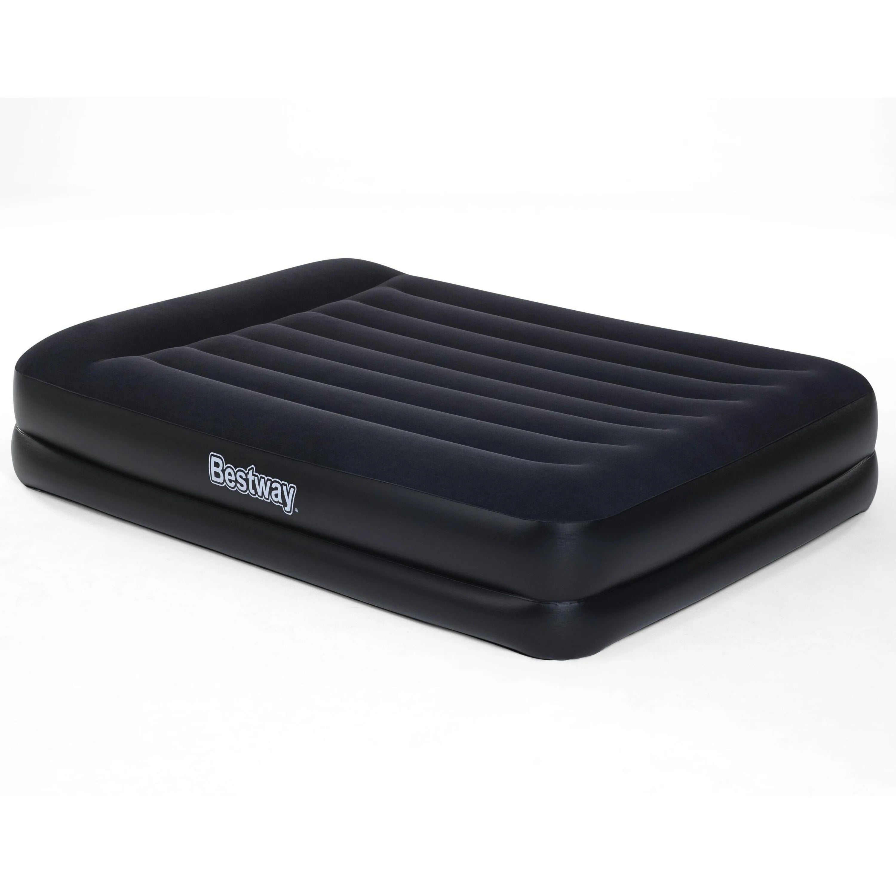 Bestway 67403 Tritech Portable Folding Air Mattress Queen with Built-in AC Pump 2.03 m X 1.52 m X 46 cm