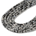 Products China Wholesale 6x8mm Natural Yellow Crazy Agate Snowflake Obsidian Beads Cylinder Tubes Shape Beads for Jewelry Making