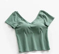 China Women's Cotton T-Shirts Short Sleeve Casual Print Bra Padded Tops XL Size Long Clothing With Built-in Bra