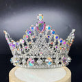 Genya Rhinestone Hair Jewelry  Toddler for Girls Bridal Bride Princess Pageant Crown Elegant Tiara Hair Accessory