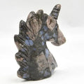 Huiying 50*20*50mm Wholesale Price Hand Carved Natural Gemstone Blue Labradourite Unicorn