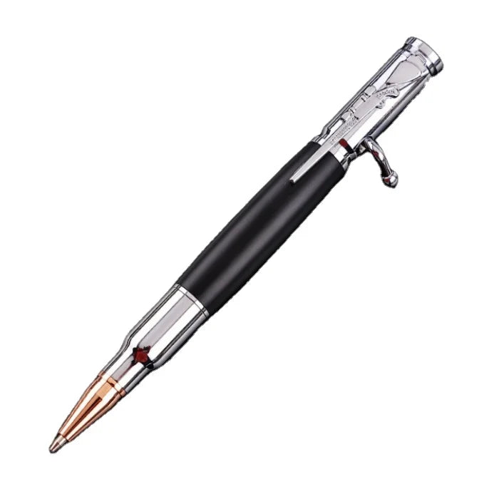 Unique Style and Functionality Bolt Action Wooden Ballpoint Pen with 0.7 mm Writing Width Featuring Gun-Themed Design