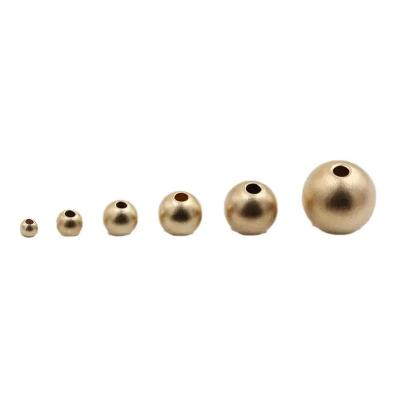 Jewelry 14K Gold Filled Sandblast Beads for Bracelet Necklace DIY Making Accessories