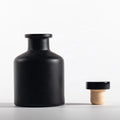 Empty Round Frost Black Diffuser Bottle 50ml Matte Reed Diffuser Glass Bottle Without Fiber Sticks