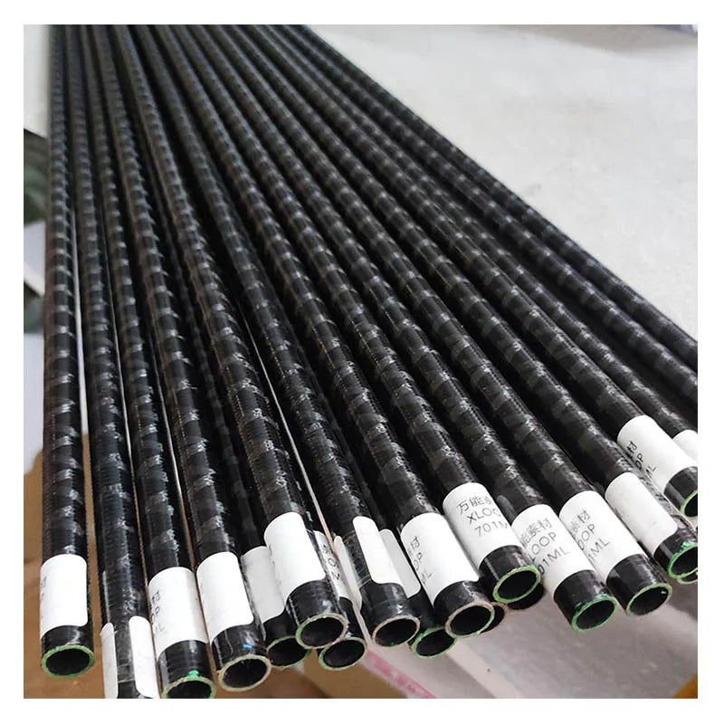 Fishing Rod Blank Manufacturer Wholesale 1 Section 7'0" 2 X-loop Carbon Tape Surface Casting Rod Blank  Bass Fishing Rod Blank