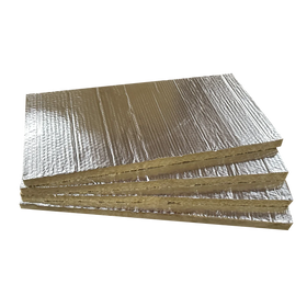 Roofing Fireproof and Waterproof Insulation Material Sound Absorbing Foil Facing Basalt Rock Wool Board