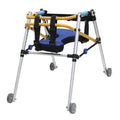 OLF  Blue Folding Rollator Walker Foldable Collapsible Mobility Frame for Disabled