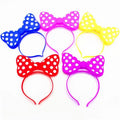 Light up Bow Headband Glow Party Hair Band LED Flashing Blinking Hair Bows Hair Band Fancy Plastic Headband Party Decoration