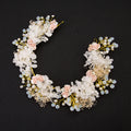 Handmade Wedding Hair Jewelry Bridal Flower Headband Pearl Beads Headpieces for Brides Hair Accessories