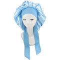Custom Satin Head Bonnets Wholesale With Tie Hair Wraps Satin Hair Bonnet