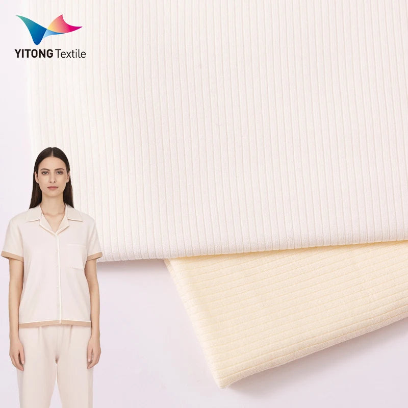 Wholesale Knit Fabric 330 Gsm Pyjamas Fabric 67% Viscose 28% Polyester 5% Spandex Fabric