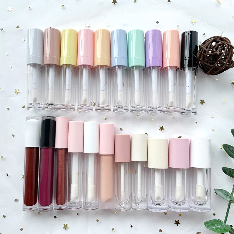 Privale Label Transparent clear Lipgloss in Transparent PVC Tube