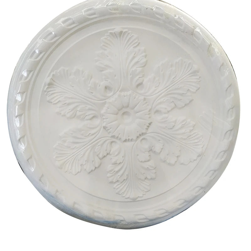 European-Style Hotel Interior Wall Decorative Plaster Lamp Panel Waterproof Gypsum Centre Panels Customizable Size Color 3-Year