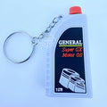 Custom Logo 3D Keychain in Rubber Mineral Water Bottle Lubricant Can Oil Can Shape-Promotional Keyring Souvenir Advertising Gift