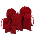 Recycled  Velvet Drawstring Bag With Silk Printing logo for Mobile Phone Jewelry  Wholesale Various Colors
