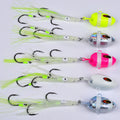Luminous Squid Jig 100g-300g Rubber Fishing Bait Skirts Fishing Jig Heads Squid Fishing Lures