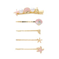 Wholesale Newest 2 Pcs Sea Star Shell Metal Hair Clip Sets Pearl Hawaii Hairpin for Women Girls