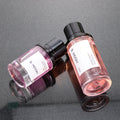 2024 New Design 30ml 50ml 100ml Crimp Perfume Bottle Round Perfume Glass Bottle With Black Cap