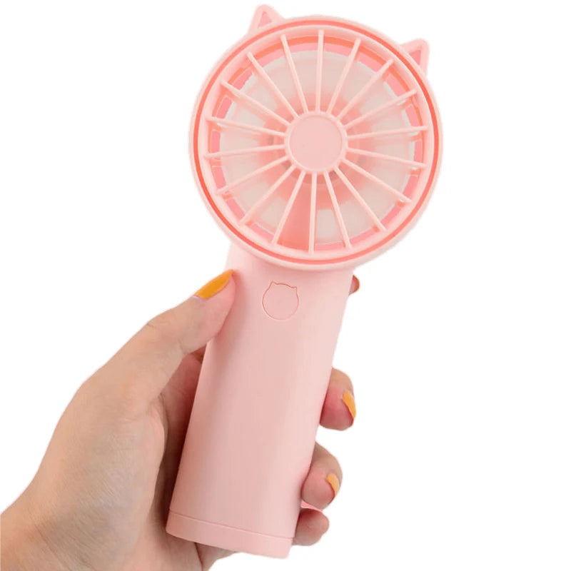 Good Selling Summer Cooling Hand Held Portable Small Fan Outdoor Without AA Battery Personal Pocket Mini Table Fan