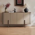Metal Frame Dining Room Furniture for Restaurant Saddle Leather Sideboards Buffet Cabinet Console Cabinet Kitchen
