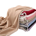 Cross Border New Middle East African Headband Malay Bright Diamond Long Edge Chiffon Scarf Muslim Scarf Headband