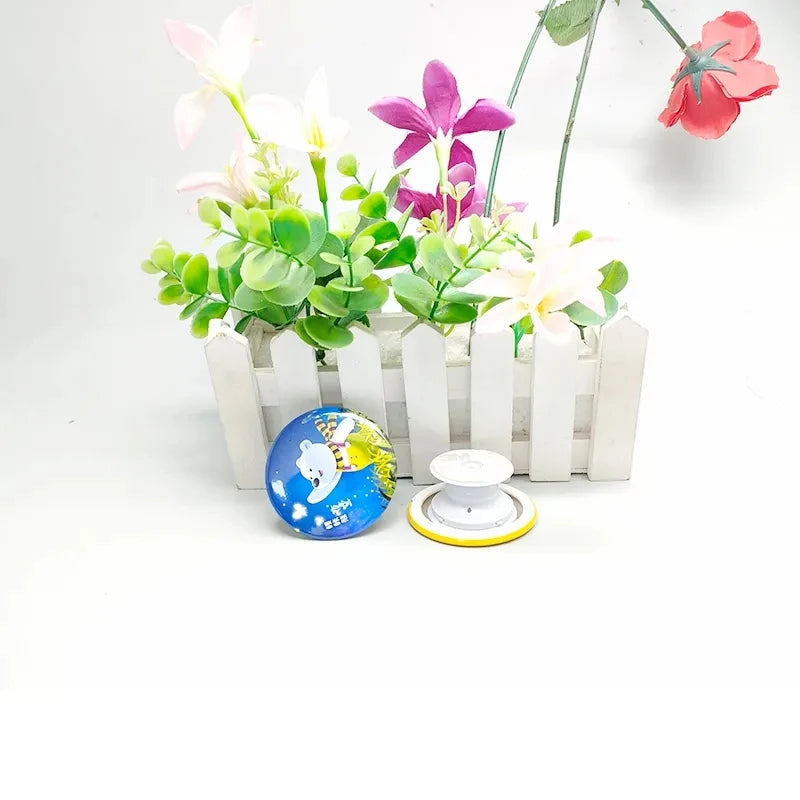 Round Shape 58MM Emblem Creative Blank Phone Holder Materials