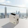 Aleader Square Series Stainless Steel Brushed Glass Clamp for Balcony Swimming Pool Terrace & Staircase Railing Systems