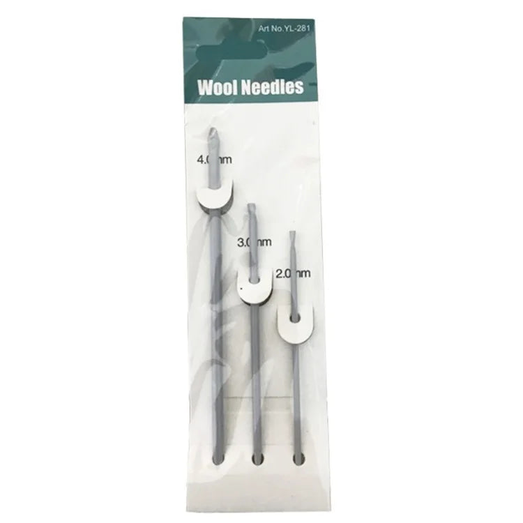 Wholesale 3Pcs Nylon Sewing Needle Thread Threader Wool Threader Yarn Knitting Needles