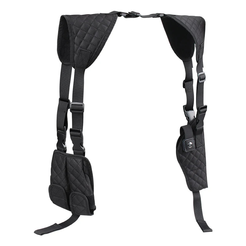 Tactical Universal Left Right Hand Concealed Carry Holster Shoulder Gun Holster With Magazine Pouch