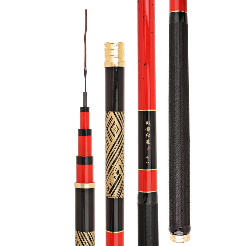 Factory Direct Sale Portable Travel  China Made Super Light Carp Telescopic Fishing Rod