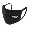 Reusable Fashion Custom Printed Logo Cloth Cotton Black Washable Dust Face Mouth Masking Mask Party MegaBDM