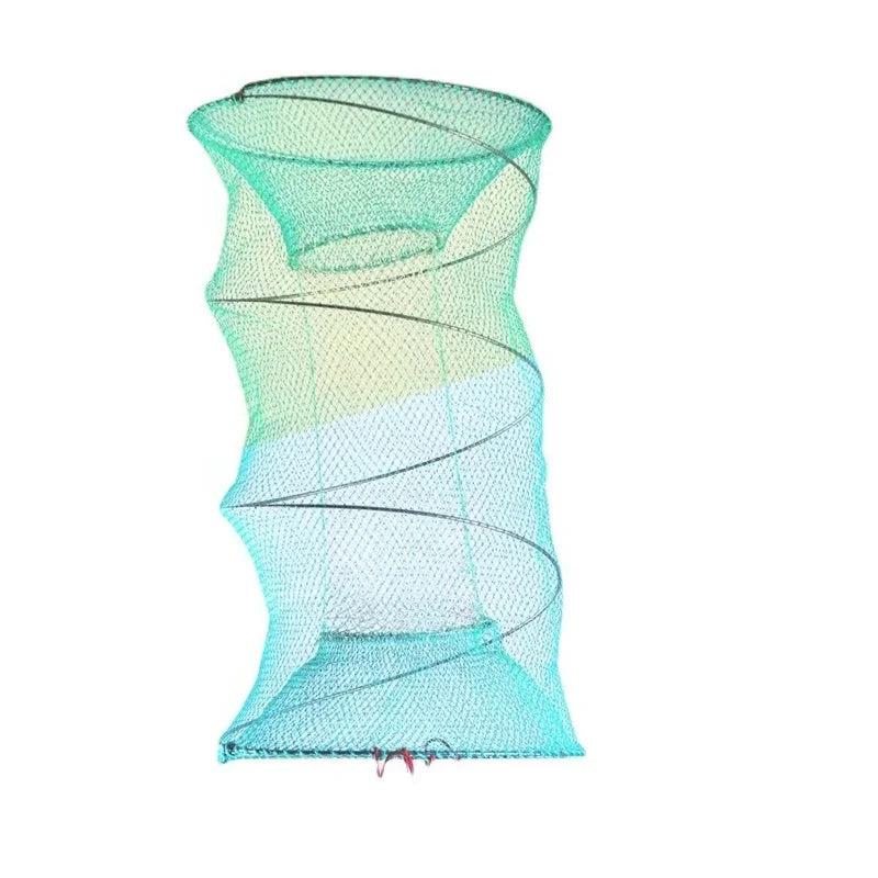 All-Inclusive Fishing Crab Trap Durable Steel Wire Supported by Double Layer Mesh HDPE Material for Lobster Use