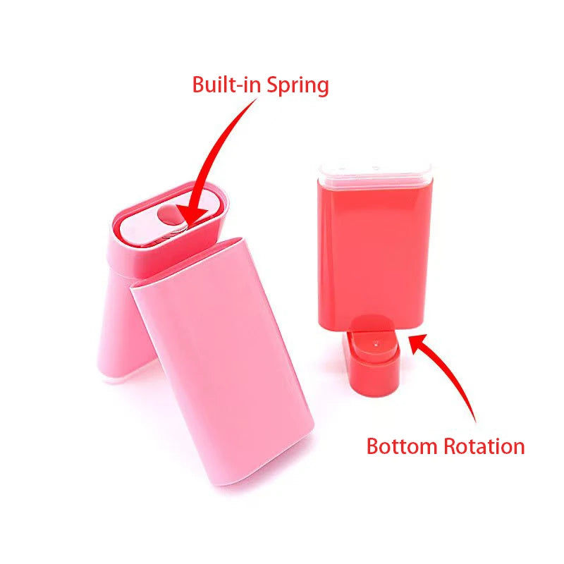 Custom Packaging Container Plastic Bottle 20g Empty Deodorant Stick Bottom Swivel Spring Balm Bottle Cosmetic Blush Tube