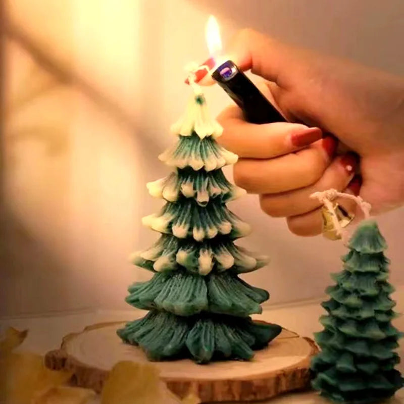 Wholesale Festive DIY Christmas Scented Beeswax Candle for Holiday Decorations and Bar Use Cross Border Christmas Candle