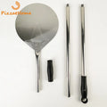 47 Inch Removable Turning Peel Round Pizza Turning Shovel Stainless Steel Turning Pizza Peel Paddle Long Pizza Tool