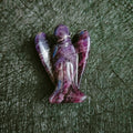 Huiying Indoor Decoration Stone Carvings and Sculptures 1.5 Inch Amethyst Angel Life Size Animals Crafts