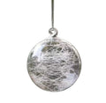 Custom Made Clear Hanging Glass Ball Christmas Tree Decorative Borosilicate Spheres Ornaments With Snowflake Inside