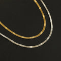 Moge Unique Star Snake Bone Chain Sample Choker Stainless Steel Plated 18K Gold Waterproof Herringbone Necklace for Women