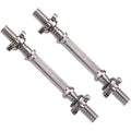 1 Inch Standard Dumbbell Bar Pair with Steel Weights Plates for Bicep Curls Presses Power Lifting