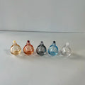Wholesale 10ml Natural Stone Gemstone Roller Essential Oil Glass Bottles Cylindrical Shape in Pink Grey Clear Blue Orange Colors