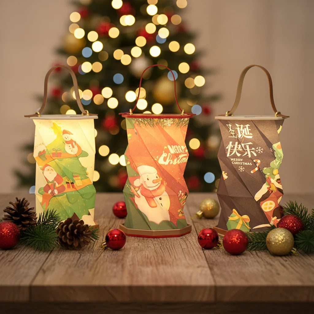 Manufacturing Christmas Joy  Rotatifs Handcrafted Customizable Lampshade Rotating Lamp Perfect Holiday Gift Led Spotlight