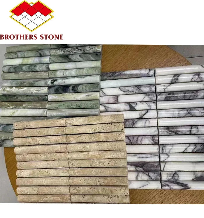 Modern Design Wholesale Water Resistant Natural Marble Mosaic Tile 30x30cm Square for Pool and Interior Wall Decoration