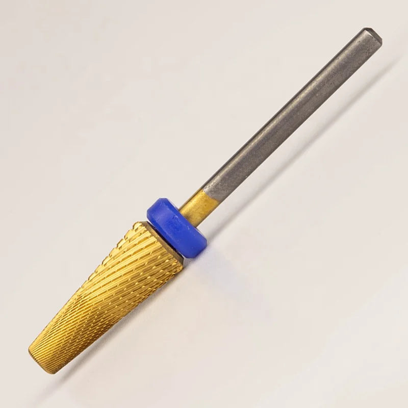 Rose Gold New Design 3 Way Professional Tungsten Electric File 5 in 1 Nail Carbide Efile Bits for Nails Drill Accessories