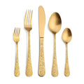 Kitchen Cutlery Hotel Wedding Party Steel Seal Flatware Flower Stainless Steel Cutlery Flatware Set