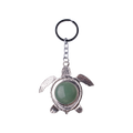Turtle Gem Pendant Key Chain Antique Silver Animal Shape Treatment Chakra Bead Crystal DIY Necklace Jewelry Making